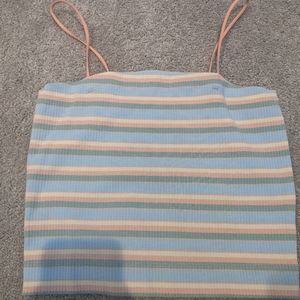 Striped tank top and white tank top